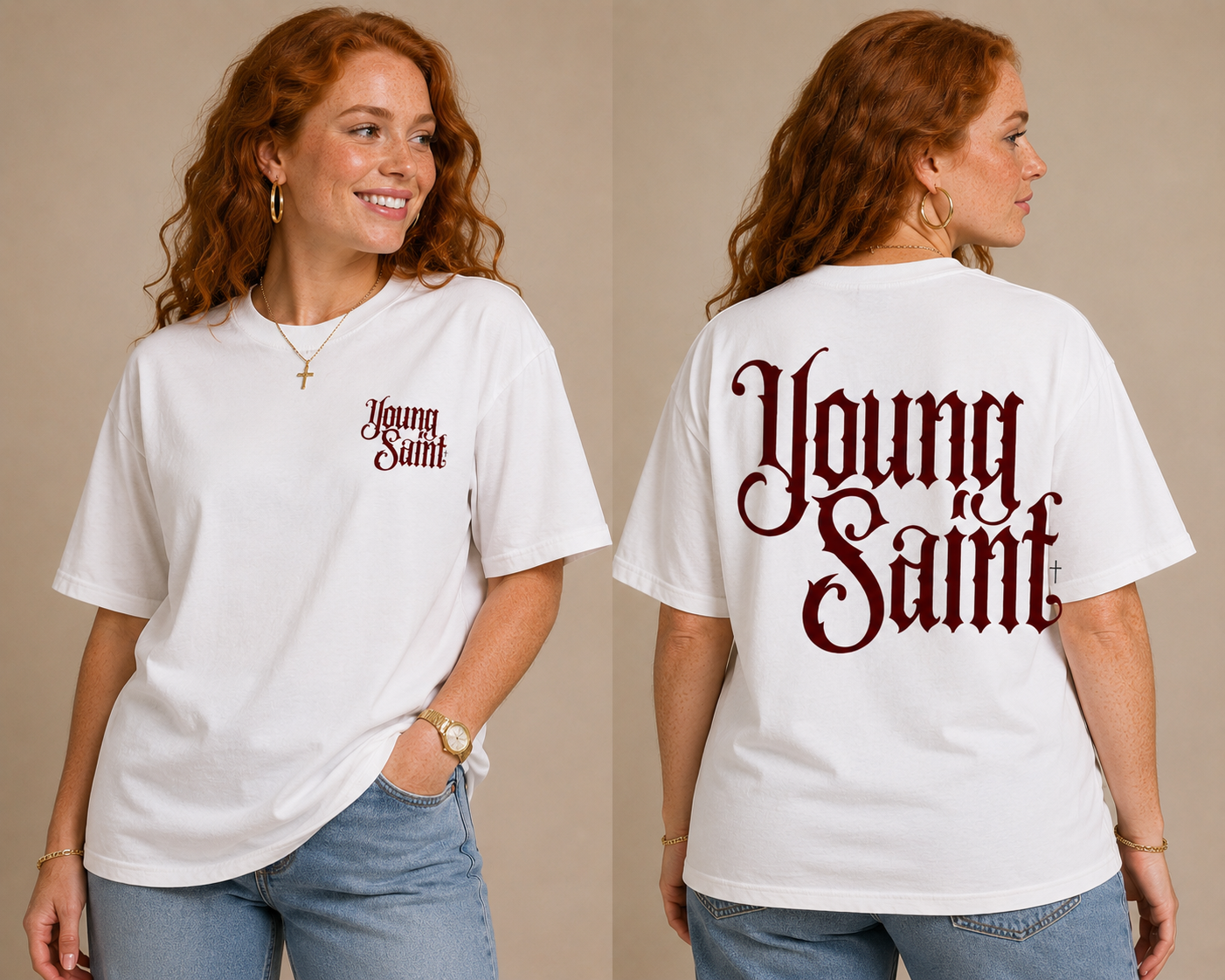 Young Saint Tee - Blood Red